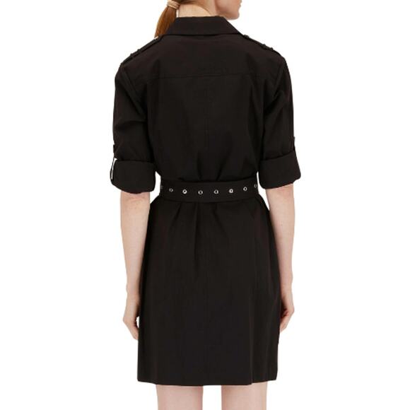 Michael Kors Black Belted Utility Shirtdress EUC Plus Size 2X - Picture 2 of 3
